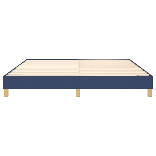 Estrutura de Cama de casal moderno com molas 160x200 cm tecido azul