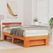 Estructura de cama simple para adultos 78x198 Estructura de cama simple para adultos 78x198 Marrón