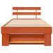 Estructura de cama simple para adultos 78x198 Estructura de cama simple para adultos 78x198 Marrón