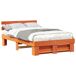 Estructura de cama simple para adultos 123x198 Estructura de cama simple para adultos 123x198 Marrón