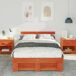 Estructura de cama simple para adultos 123x198 Estructura de cama simple para adultos 123x198 Marrón