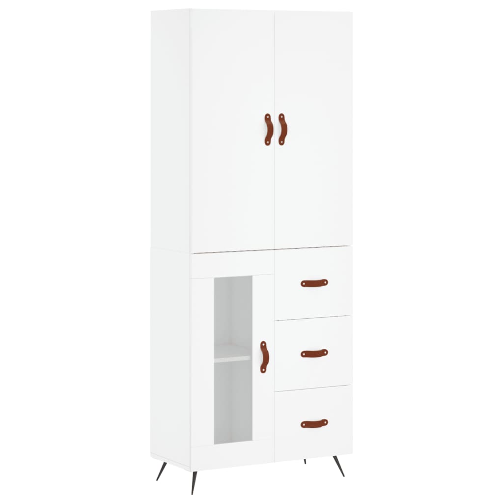 Aparador alto - Mueble de almacenamiento 69 Blanco