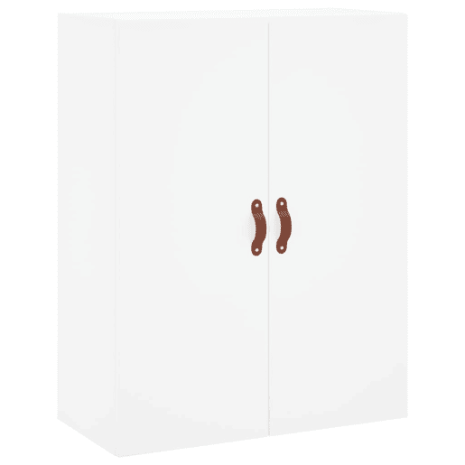 Armário alto - Bufete - Móvel de apoio 69,5x34x180 cm derivados de madeira branco pt660