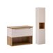 Conjunto de mueble y columna Riva Conjunto de mueble y columna Riva Beige