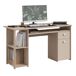 Escritorio Anello con 2 compartimentos, 1 cajón y 1 puerta Escritorio Anello con 2 compartimentos, 1 cajón y 1 puerta Multicolor