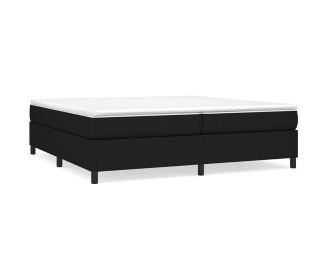 Estructura de cama doble matrimonial - con somier tela negro 200x200 cm
