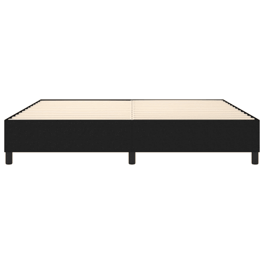 Estrutura de Cama de casal moderno com molas 200x200 cm tecido preto