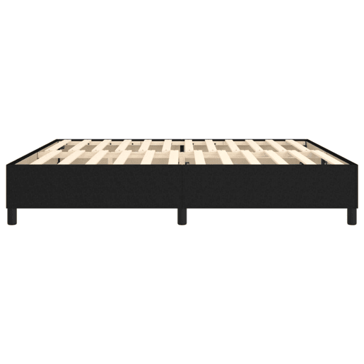 Estrutura de Cama de casal moderno com molas 200x200 cm tecido preto