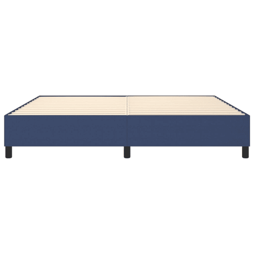 Estrutura de Cama de casal moderno com molas 200x200 cm tecido azul