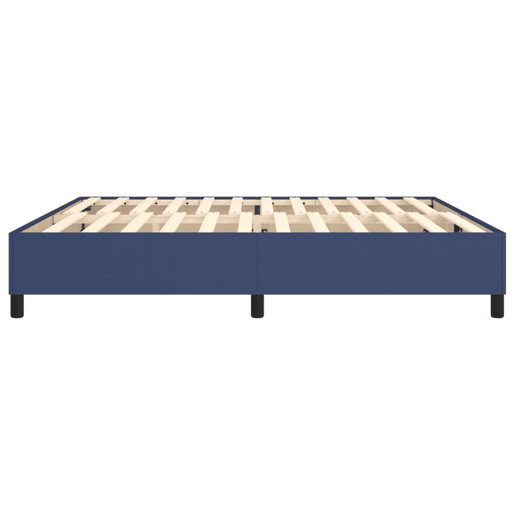 Estrutura de Cama de casal moderno com molas 200x200 cm tecido azul