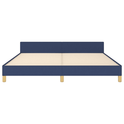 Estrutura De Cama De Casal Simple - 180x200 cm tecido azul
