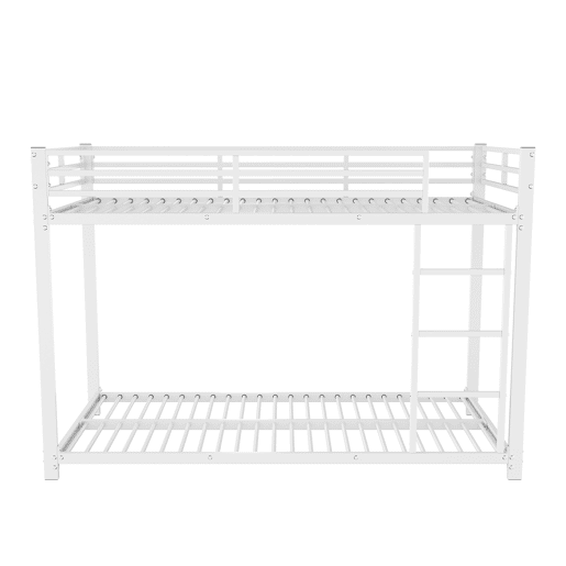 Beliche de ferro para crianças 90x200 cm - Branco