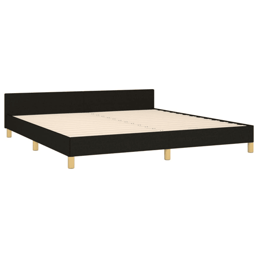 Estrutura de Cama de casal moderno 180x200 cm tecido preto