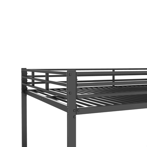 Beliche de ferro para crianças 140x200cm - Preto