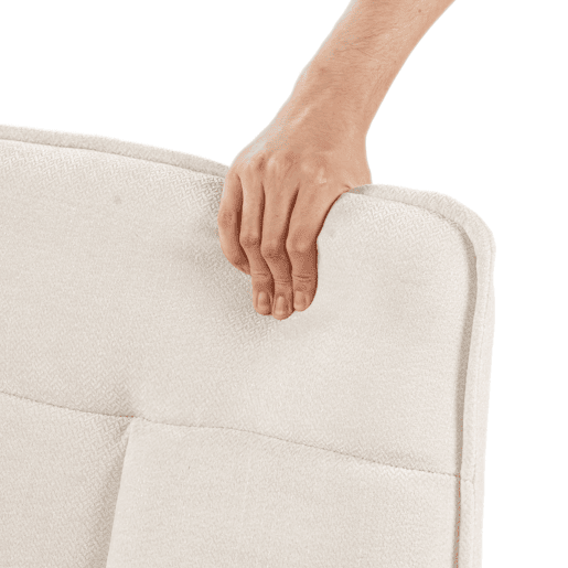 Conjunto 2 Cadeiras De Relax Giratória Estofada Em Tecido Chenille Cor Bege Com Encosto Alto Ergonómico Assento Acolchoado Altura Regulável 89-95 Cm Base Metálica Estável Estilo Moderno Ideal Para Sala Quarto Escritório