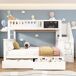 Cama litera 252x140 Cama litera 252x140 Blanco