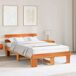 Estructura de cama simple para adultos 123x198 Estructura de cama simple para adultos 123x198 Marrón