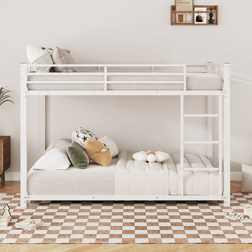 Beliche de ferro para crianças 140x200 cm - Branco Beliche de ferro para crianças 140x200 cm - Branco