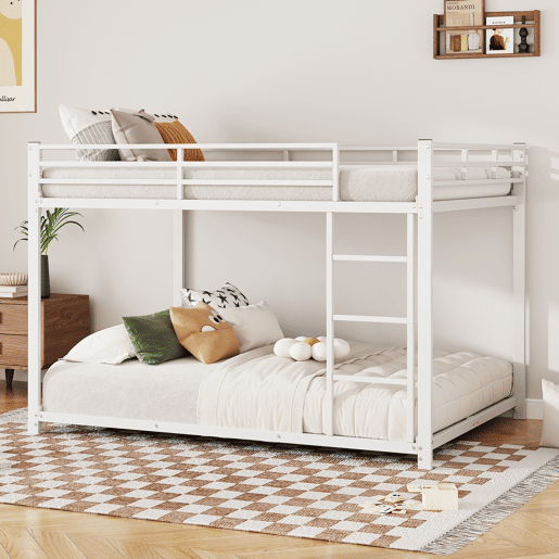 Beliche de ferro para crianças 140x200 cm - Branco Beliche de ferro para crianças 140x200 cm - Branco