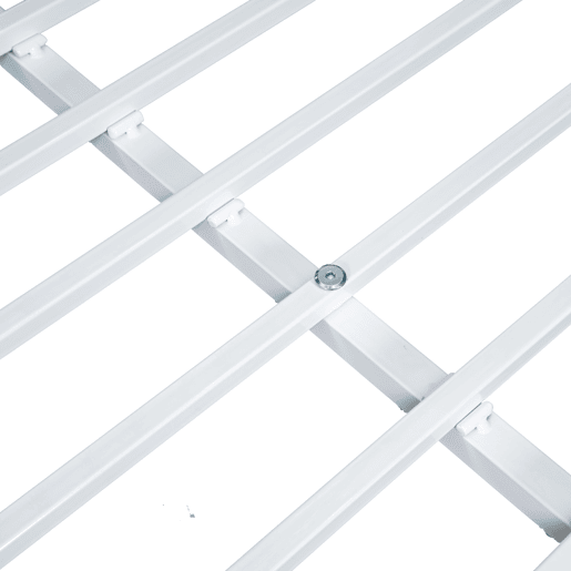 Beliche triplo 3x90x200cm com escada e tabuleiro - estrutura metálica - Branco