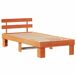 Estructura de cama simple para adultos 103x208 Estructura de cama simple para adultos 103x208 Marrón
