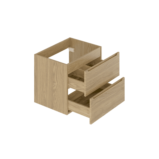 Conjunto móvel lavatório duplo 120cm e coluna Viggo Madeira