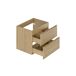 Conjunto mueble lavabo doble y columna Viggo Madera Conjunto mueble lavabo doble y columna Viggo Madera Madera