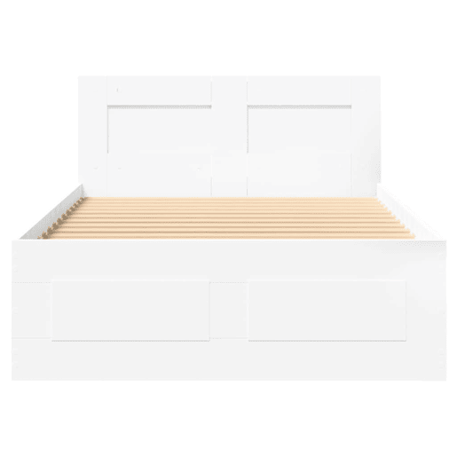 Estrutura De Cama Dupla c cabeceira - 100x200 cm branco