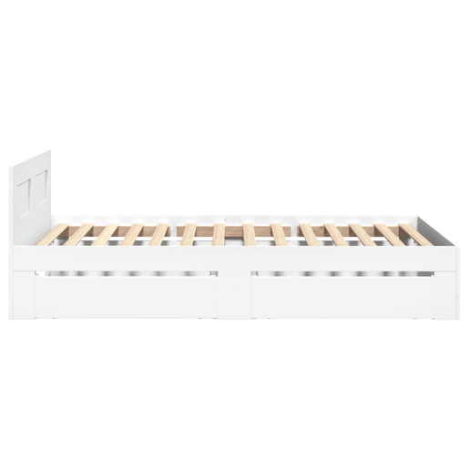 Estrutura De Cama Dupla c cabeceira - 100x200 cm branco
