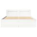 Estructura de cama individual para adultos 123x203 Estructura de cama individual para adultos 123x203 Blanco