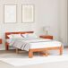 Estructura de cama simple para adultos 124x209 Estructura de cama simple para adultos 124x209 Marrón
