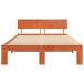 Estructura de cama simple para adultos 124x209 Estructura de cama simple para adultos 124x209 Marrón