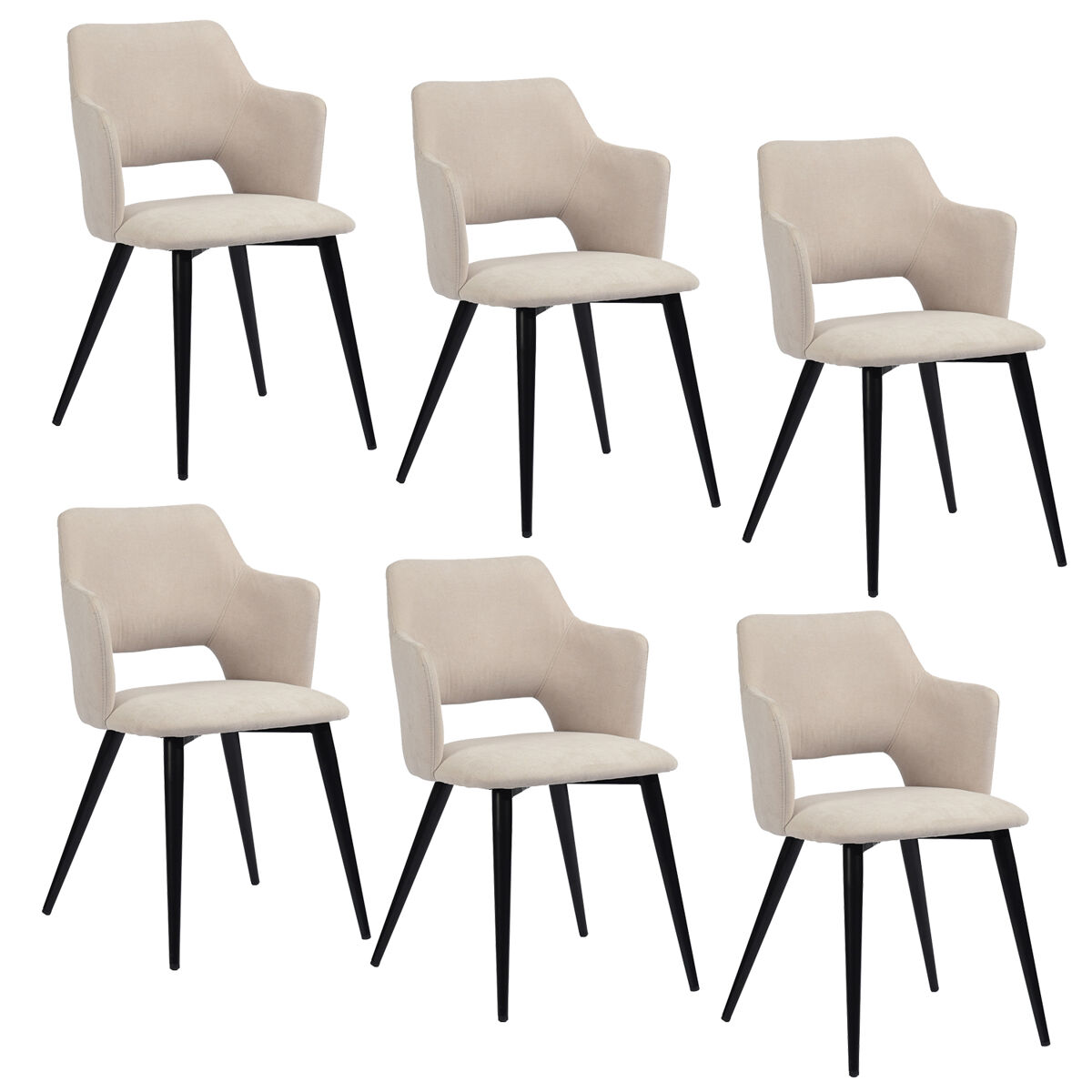MEUBLES COSY 6 Sillas Comedor Cocina