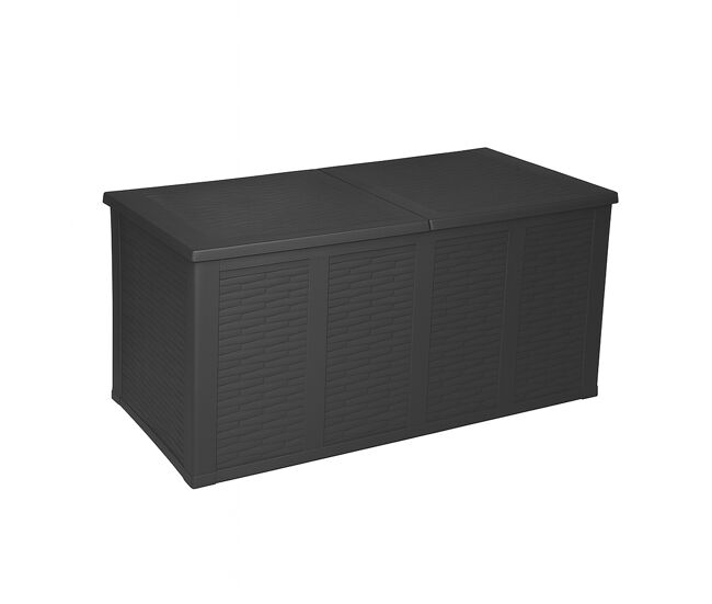 Baúl de almacenaje para jardín con gran capacidad con sistema de cierre 155x66x80 cm. (750 litros)