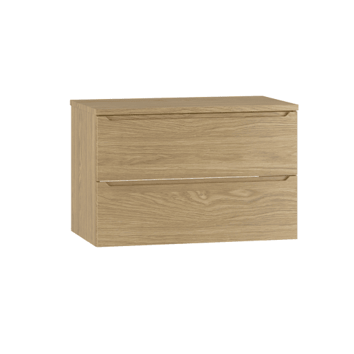 Móvel sob-vasque 80cm tampo lavatório Viggo Madeira