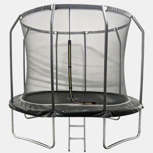 Trampolim oval 305x214cm preto SYDNEY + rede e escada