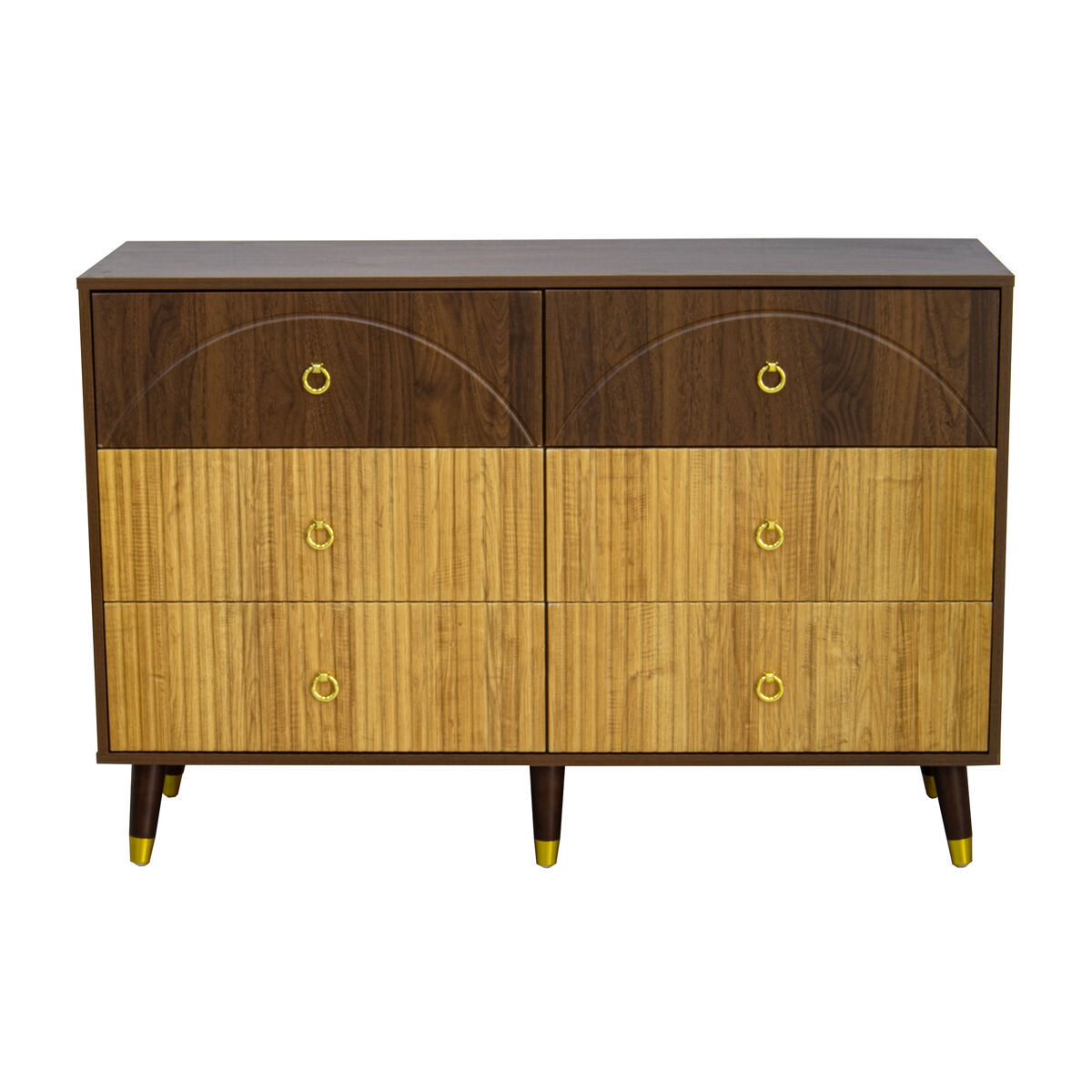 Aparador 120x40x81 cm - mueble de almacenamiento moderno para salón/comedor/entrada - natural