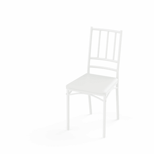 Conjunto de mesa de jantar 110 x 60 x 76,5 cm - Estilo industrial, 4 cadeiras de jantar - Natural e branco