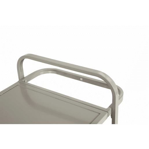 Mesa de bar para exterior - carrinho de vime com armário, rodas bloqueáveis, cubo para gelo e cesto lateral - bege