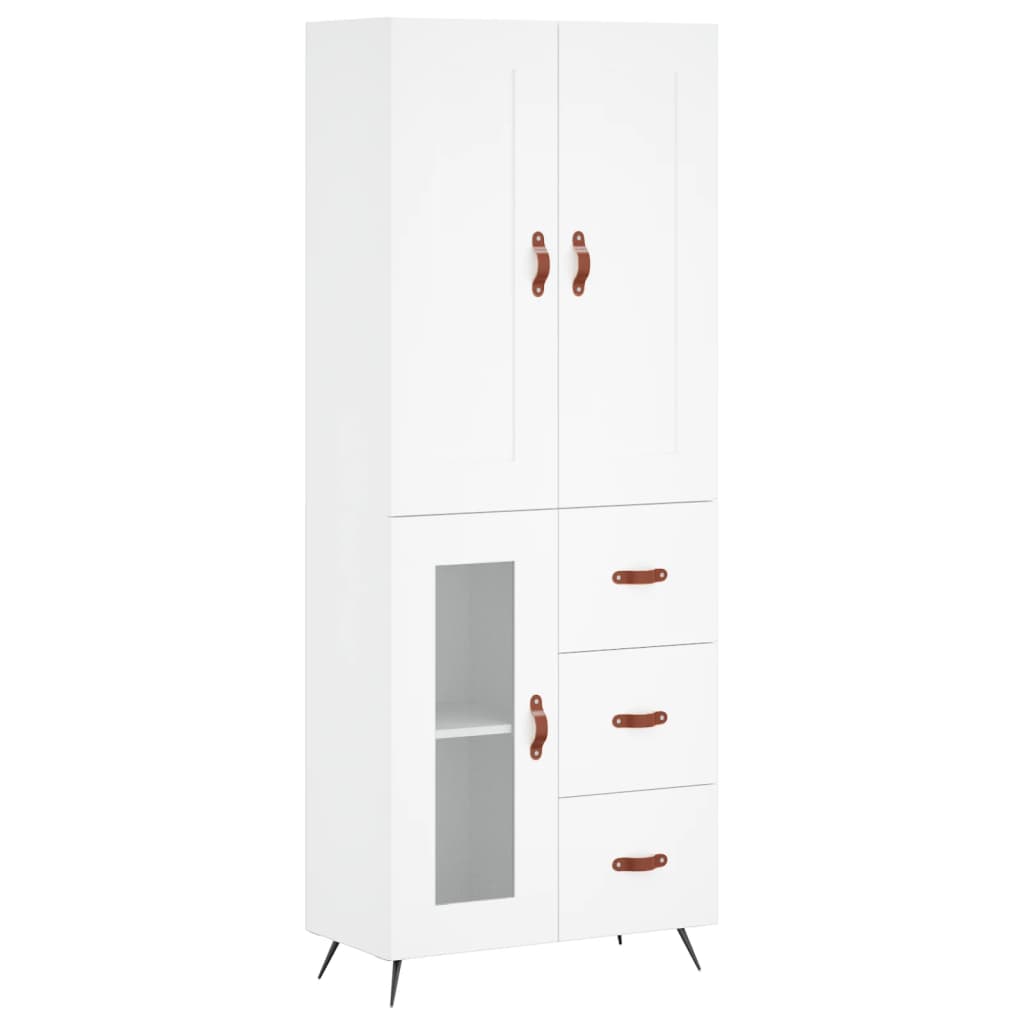 Aparador alto - Mueble de almacenamiento 69 Blanco