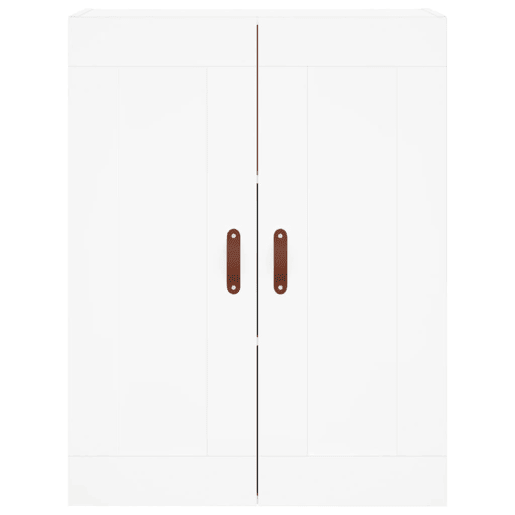 Armário alto - Bufete - Móvel de apoio 69,5x34x180 cm derivados de madeira branco pt733