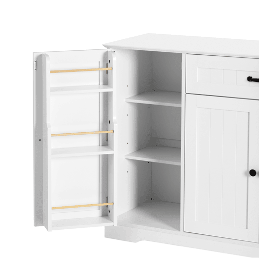 Aparador com 3 portas e 1 gaveta - moderno e elegante - branco
