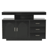 Aparador LED 120 cm - Buffet com 16 luzes coloridas, preto