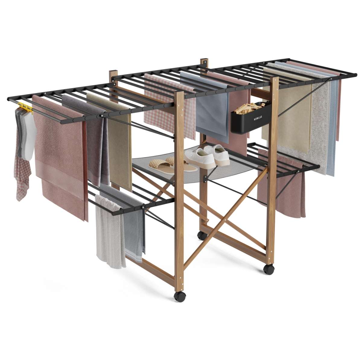 Tendedero Plegable Wood V35 Newlux