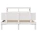 Estructura de cama matrimonial 156x224 Estructura de cama matrimonial 156x224 Blanco
