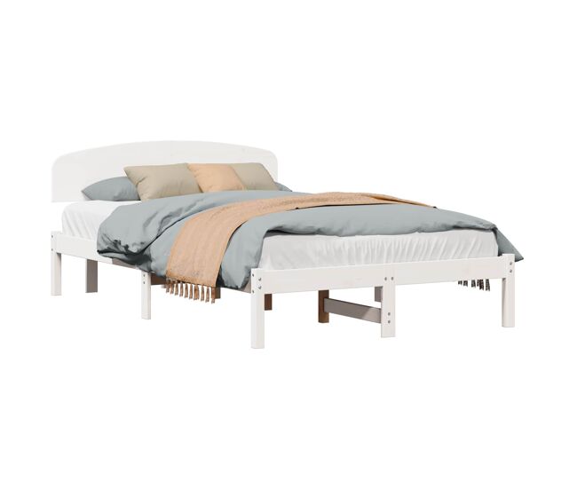 Estructura de cama doble matrimonial - 135 x 190 cm madera de pino macizo