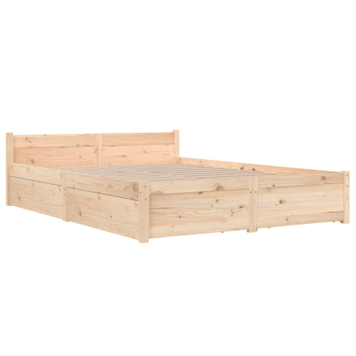 Estrutura de Cama de casal moderno com gavetas - 150x200 cm tamanho King Estrutura de Cama de casal moderno com gavetas - 150x200 cm tamanho King