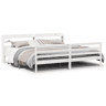 Estrutura De Cama Dupla para adultos c cabeceira - 200x200 cm branco