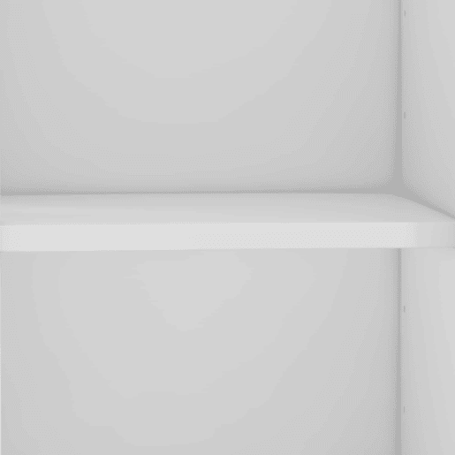 Armário estreito 121 x 90 x 25 cm - 3 portas basculantes, 1 gaveta e 1 porta - branco