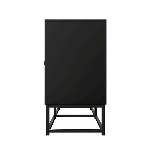 Aparador com 3 portas duplas - grande capacidade, acabamento mate - preto Aparador com 3 portas duplas - grande capacidade, acabamento mate - preto